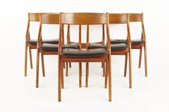 Dyrlund Mid Century Teak-Klappstühle - Satz von 6