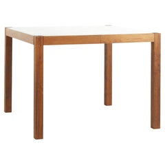 Dyrlund Midcentury Teak Patchwork Expanding Dining Table with 2 Leaves