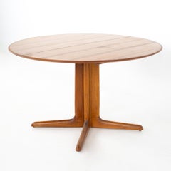 Dyrlund Mid Century Teak Round Dining Table