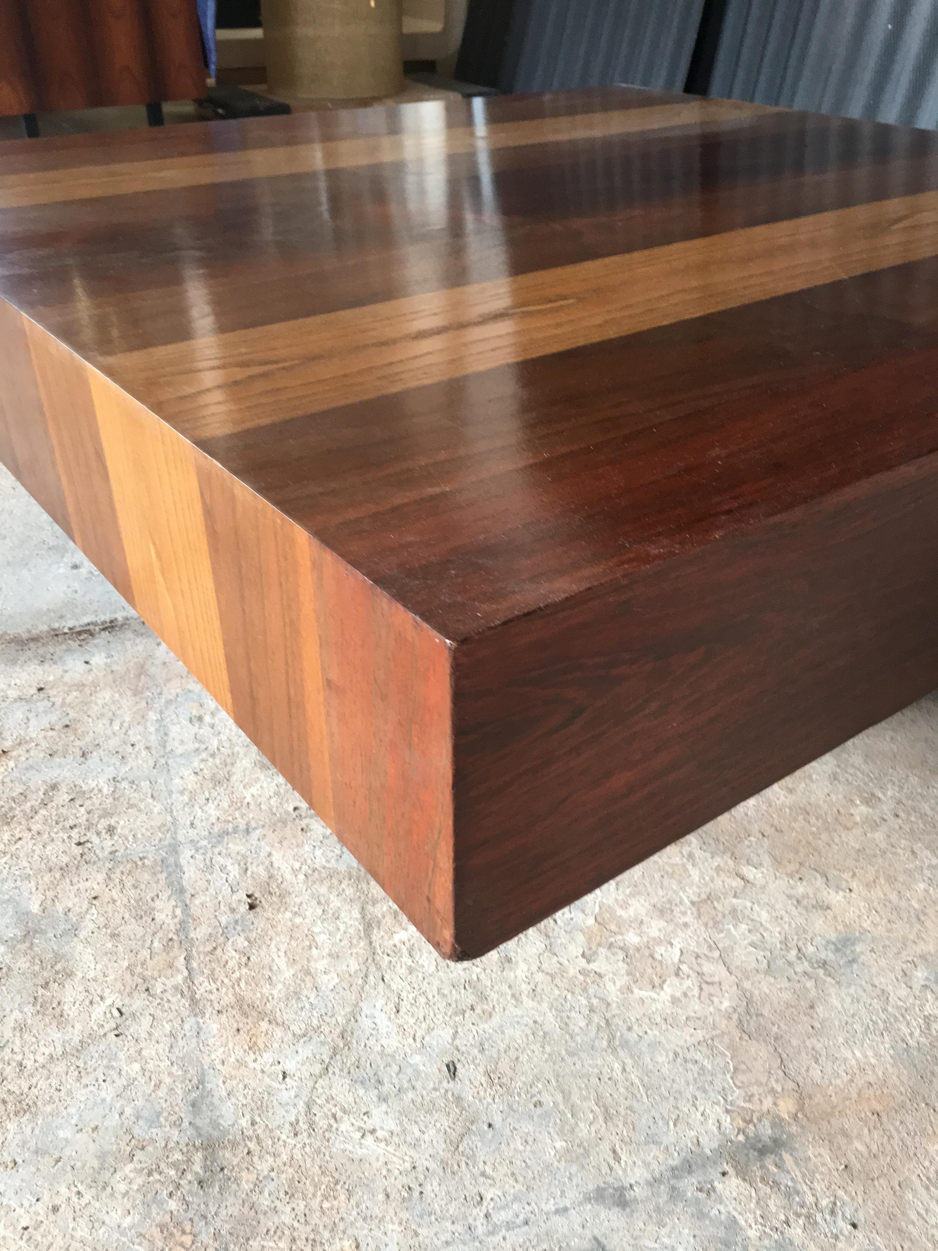 Dyrlund Mixed Wood Cocktail Table For Sale 6