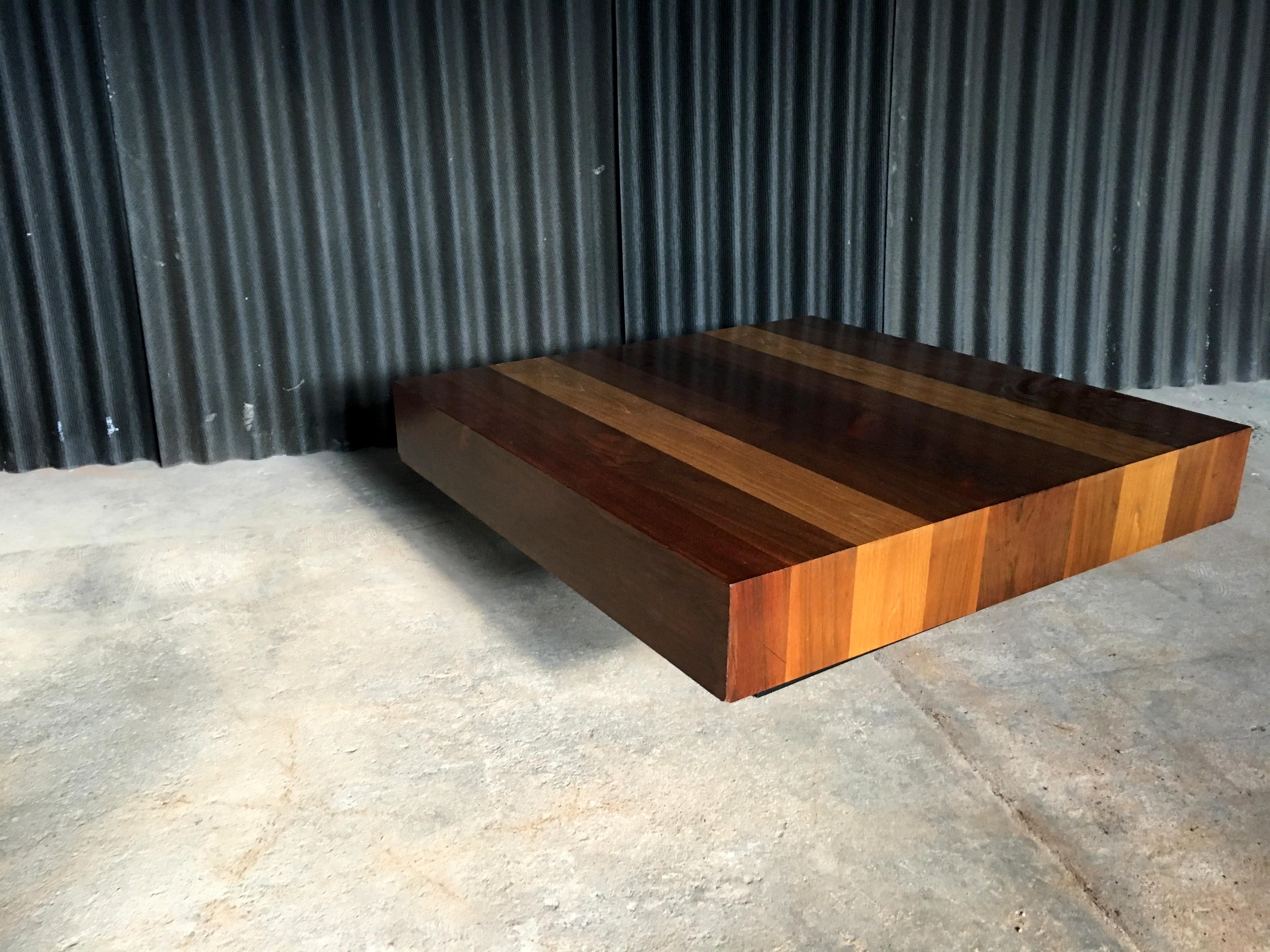 Mid-Century Modern Dyrlund Mixed Wood Cocktail Table For Sale