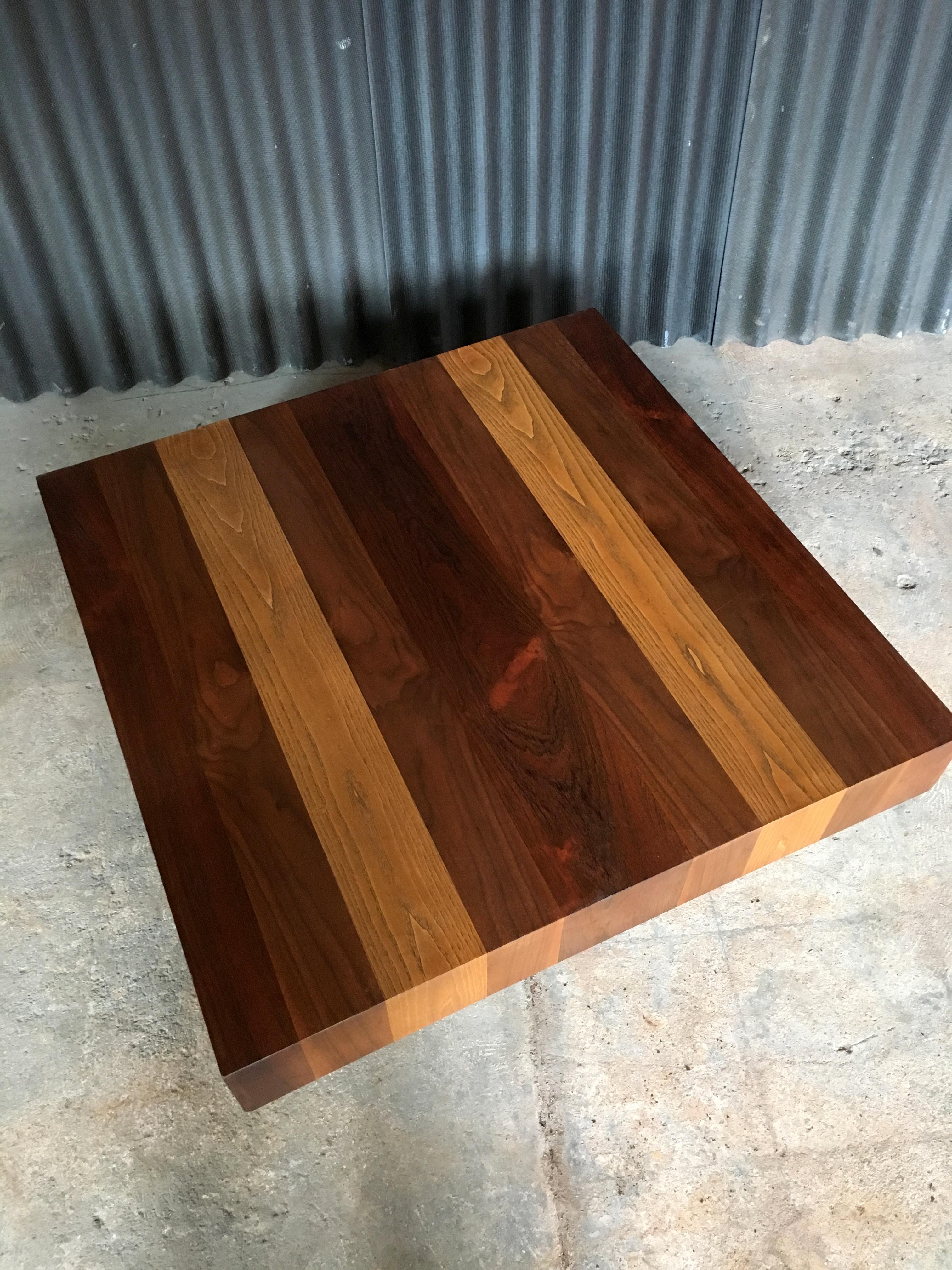 Late 20th Century Dyrlund Mixed Wood Cocktail Table For Sale