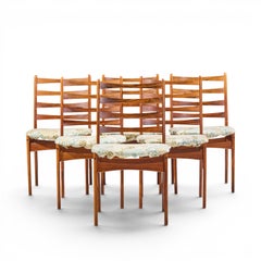 Dyrlund Style Mid Century Rosewood Dining Chairs - Set of 6