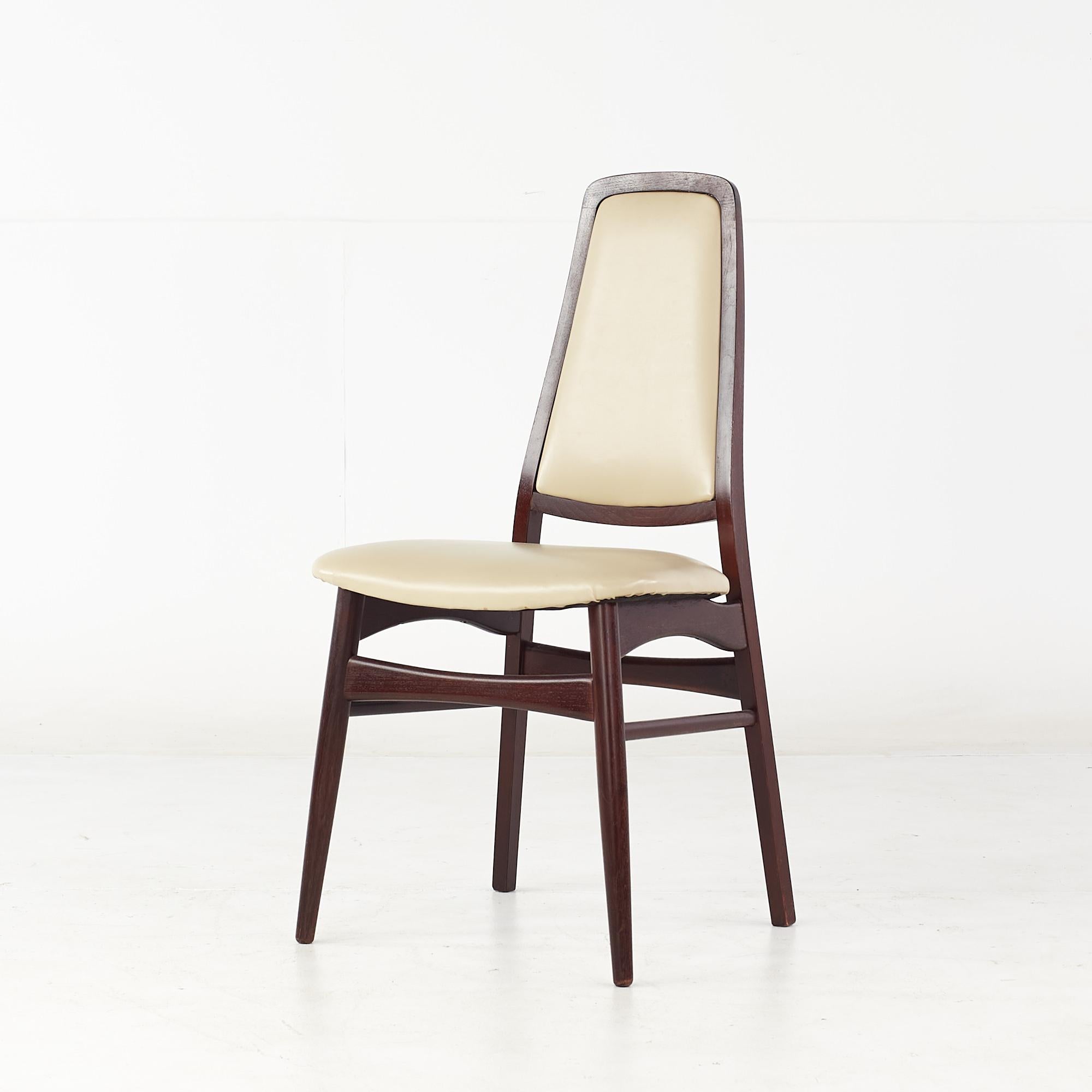 Late 20th Century Dyrlund Style Mid-Century Rosewood Dining Chairs, Set of 6 For Sale