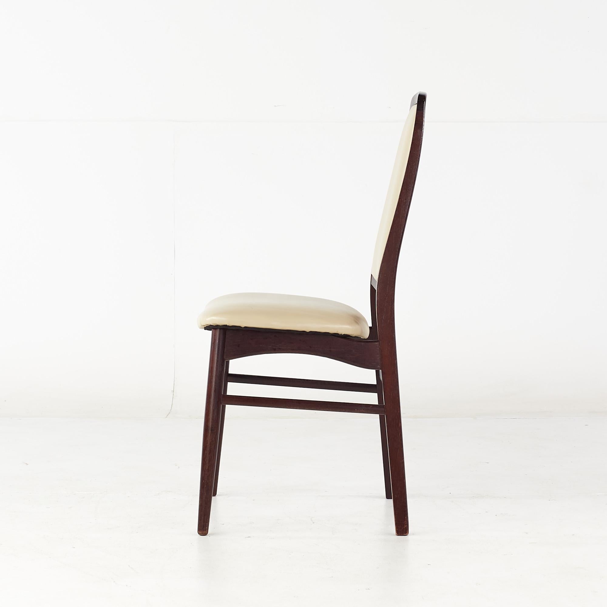 Dyrlund Style Mid-Century Rosewood Dining Chairs, Set of 6 For Sale 2