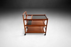 Dyrlund Teak Bar Cart, Denmark 1970s