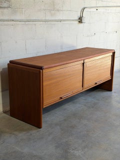 Dyrlund Teak-Anrichte, Aufbewahrungsbuffet, Sideboard, Aktenschrank, Dänemark, 1970er Jahre