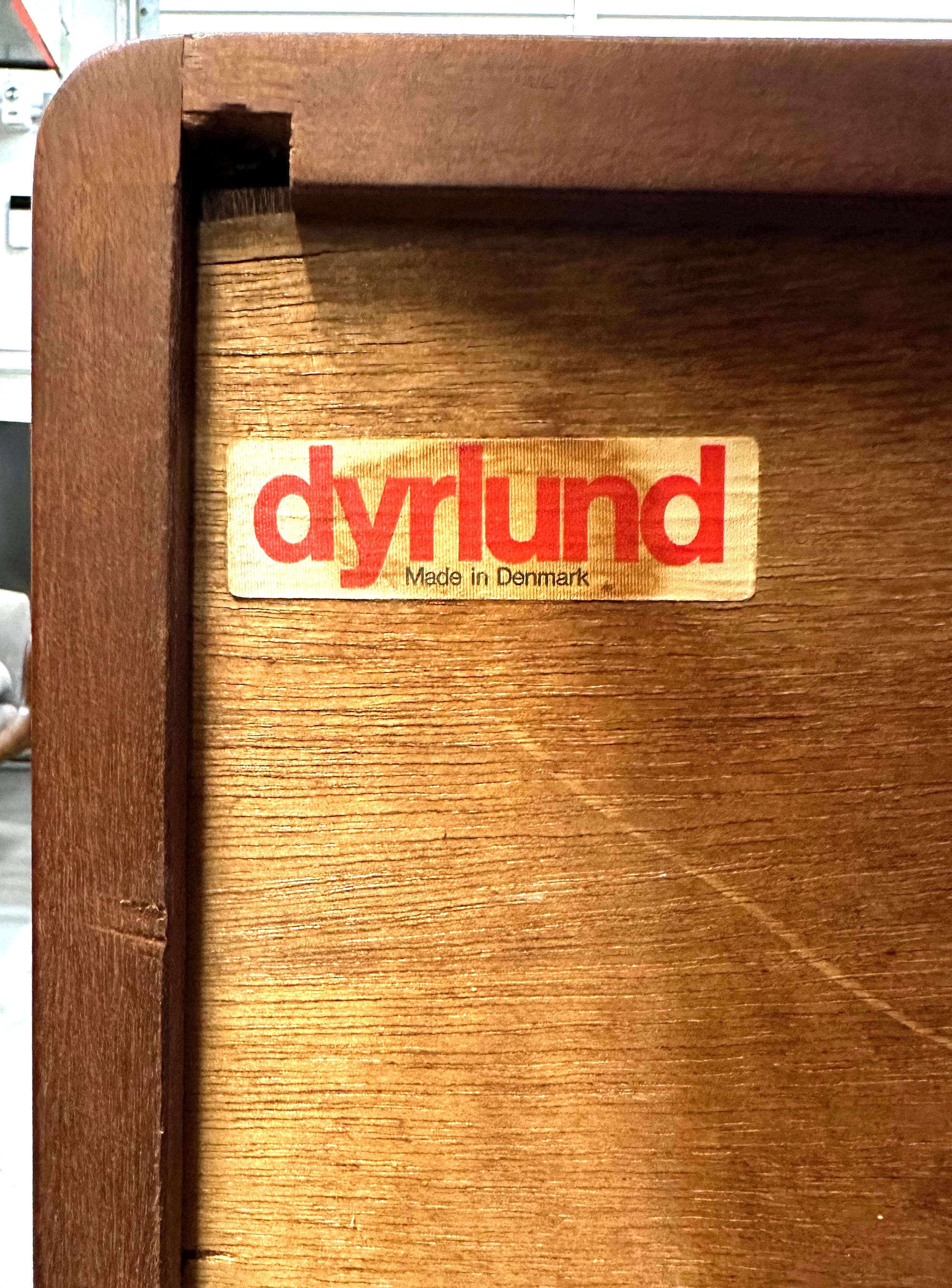 Dyrlund Teak Credenza with Tambour Doors 10