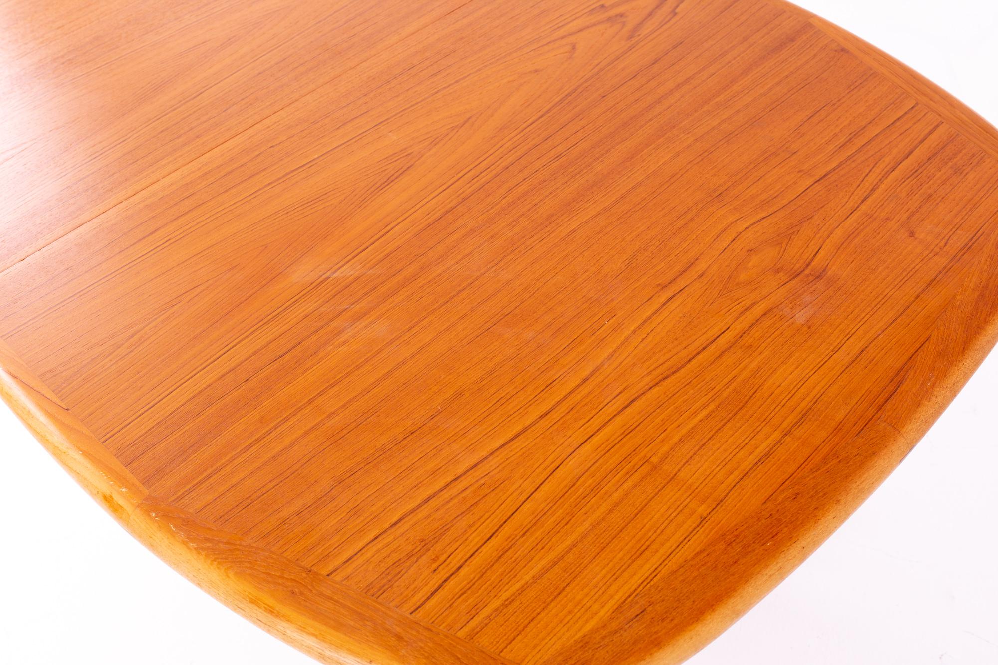 Late 20th Century Dyrlund Teak Mid Century 10 Person Dining Table