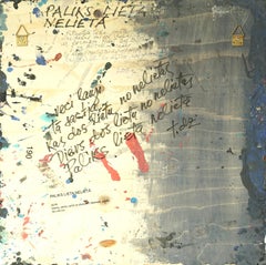 The case will remain unsolved. Veneer, acrylic, 50x50 cm