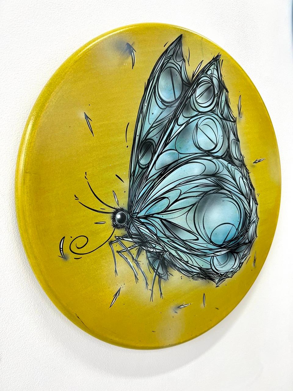 Butterfly - Street Art Painting by Dzia