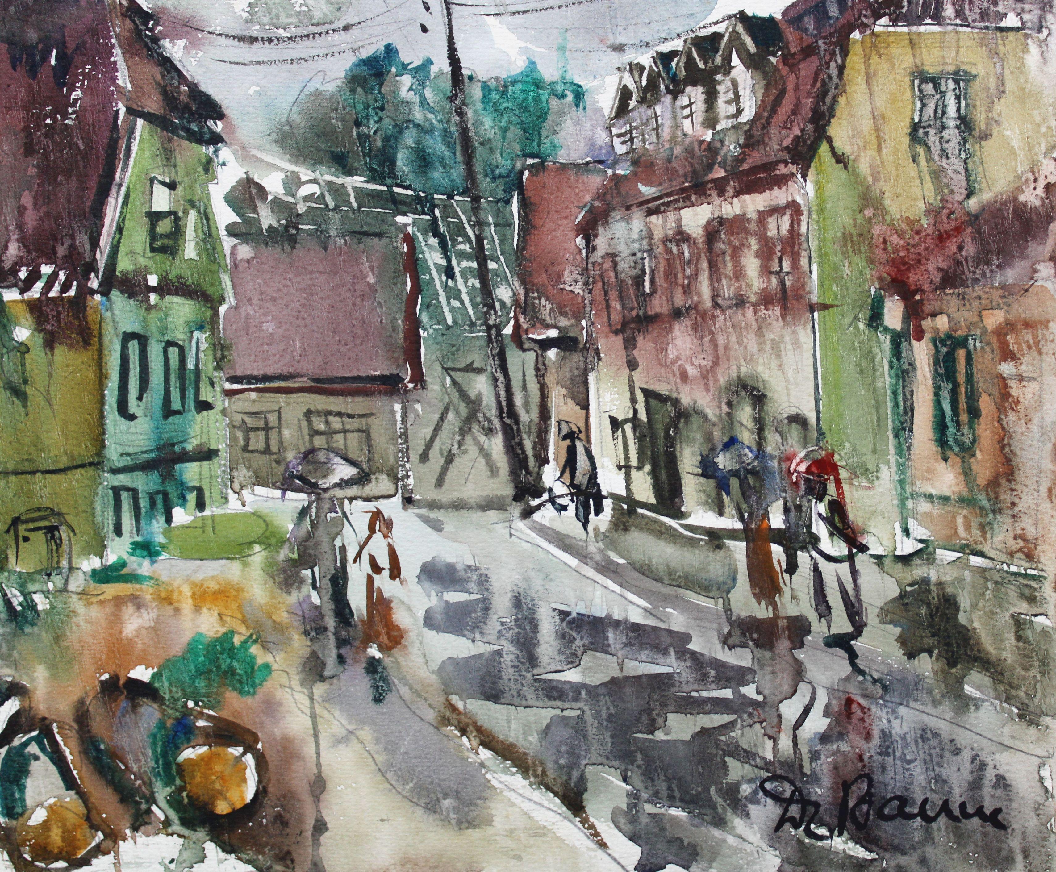In a small town. 1969, paper, watercolor, 36x48 cm

Dzidra Bauma (1930)

Dzidra Bauma works in watercolor technique. She paint figural compositions, portraits, landscapes, flowers and still life. She is one of the most productive watercolors