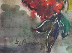 Fresno de montaña. 1989. Papel, acuarela, 61x70 cm
