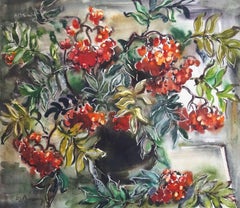 Vintage Mountain ash. 1989. Paper, watercolor, 61x70 cm