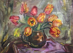 Tulips. 1995, paper, watercolor, 55x74.5 cm