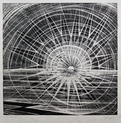 Sunrise. 1965, paper, etching, 53x52 cm