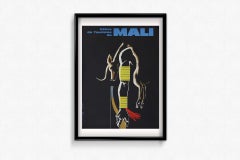 Affiche originale de Dzouard pour l'Office du Tourisme du Mali, circa 1960