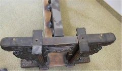 E. 1900s Antique Dining Table, Ren Sty., Carved Oak Extension 120" Dining Table!