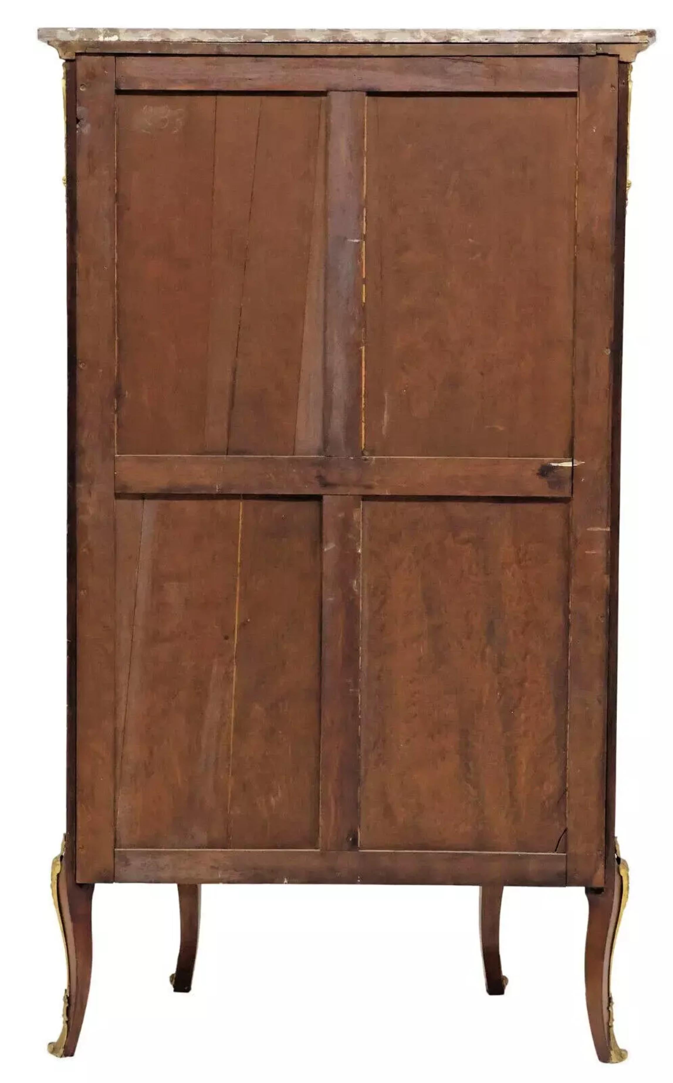 20th Century E. 1900's Antique French Louis XV Style, 'Vernis Martin' Cabinet, Vitrine!! For Sale