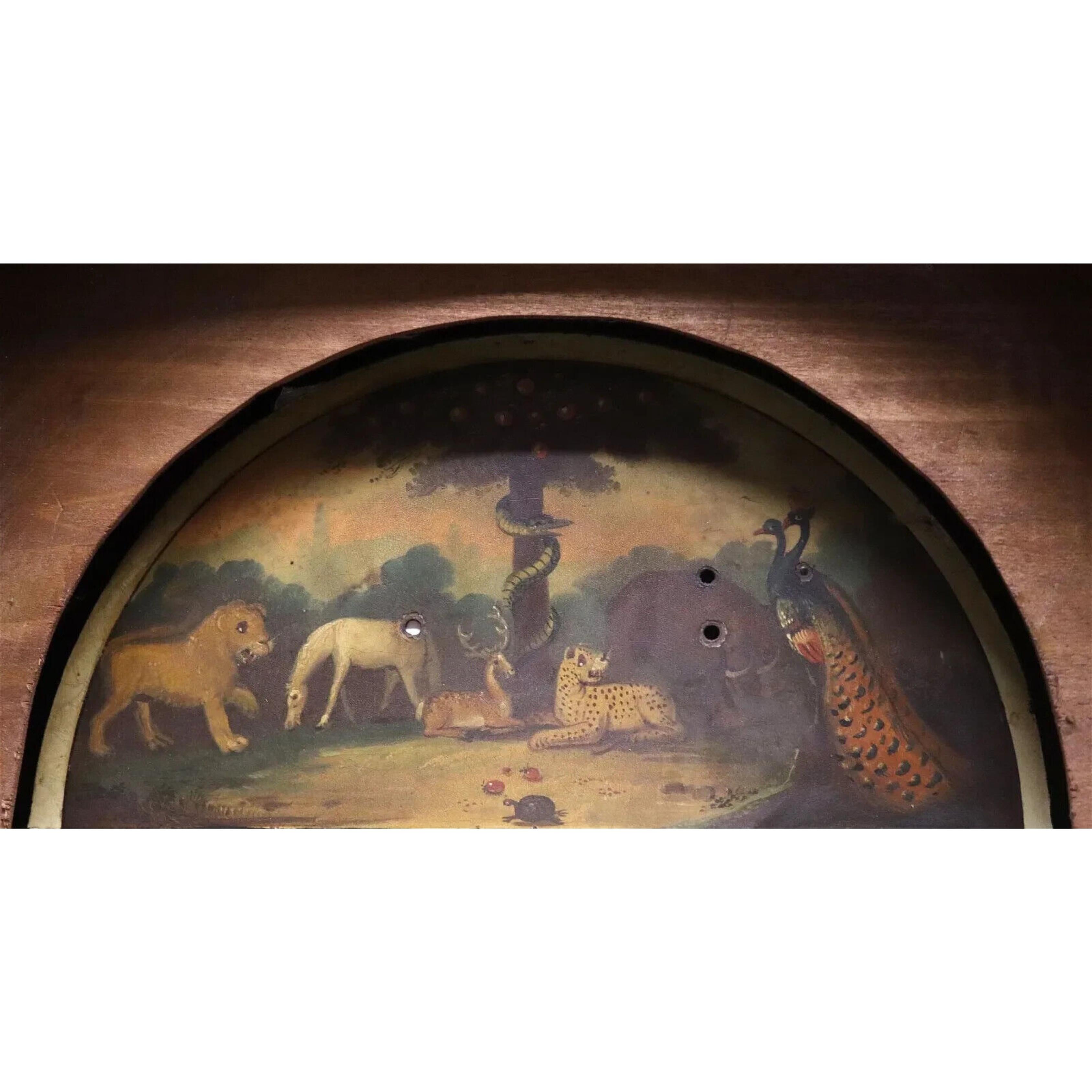 Antike englische Standuhr aus Mahagoni, 19. Jahrhundert, William IV.-Periode, auffällig, Standuhr im Zustand „Gut“ im Angebot in Austin, TX