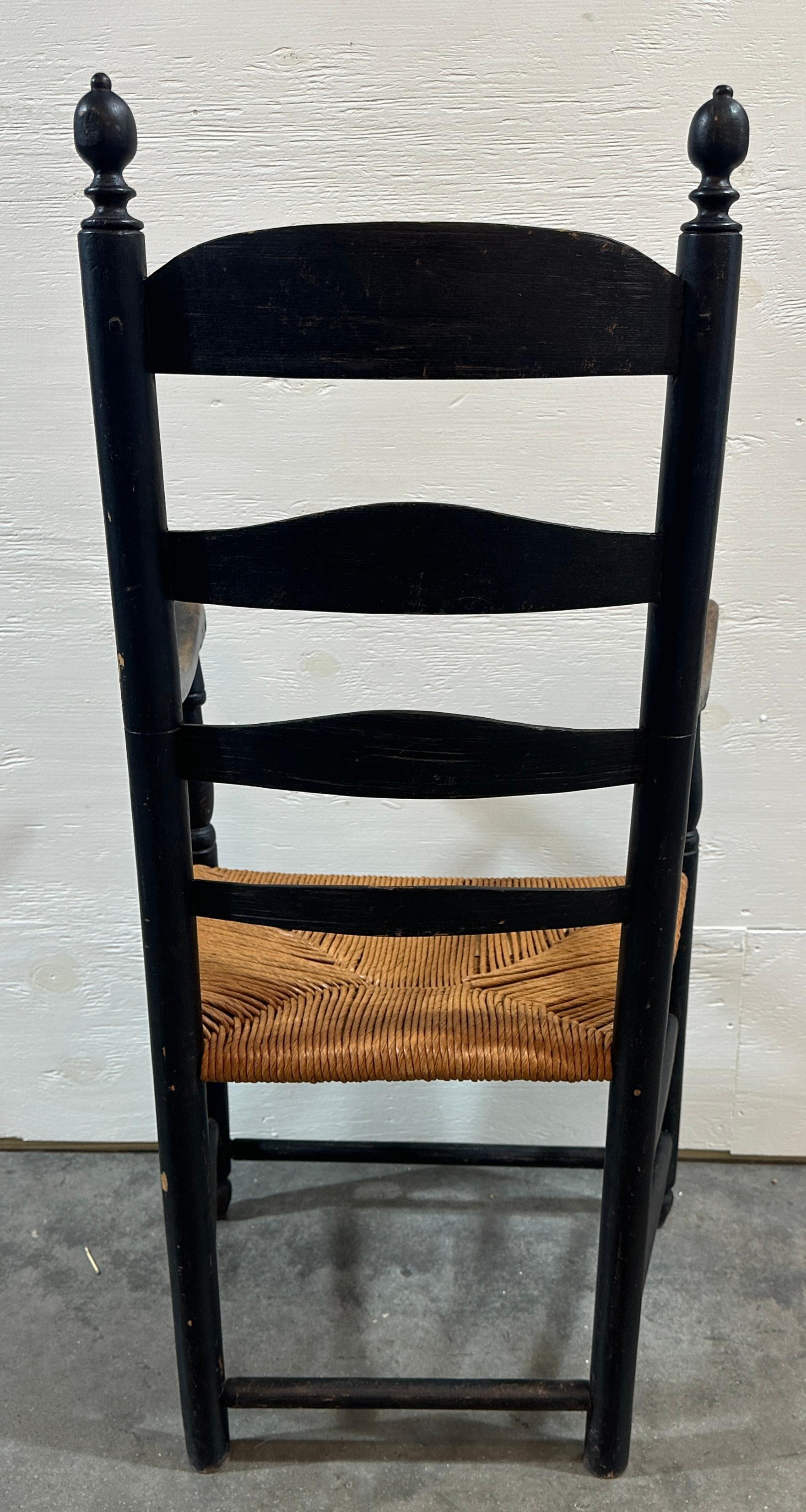 Americano E. 19thc New England Ladder back Chairs in vendita
