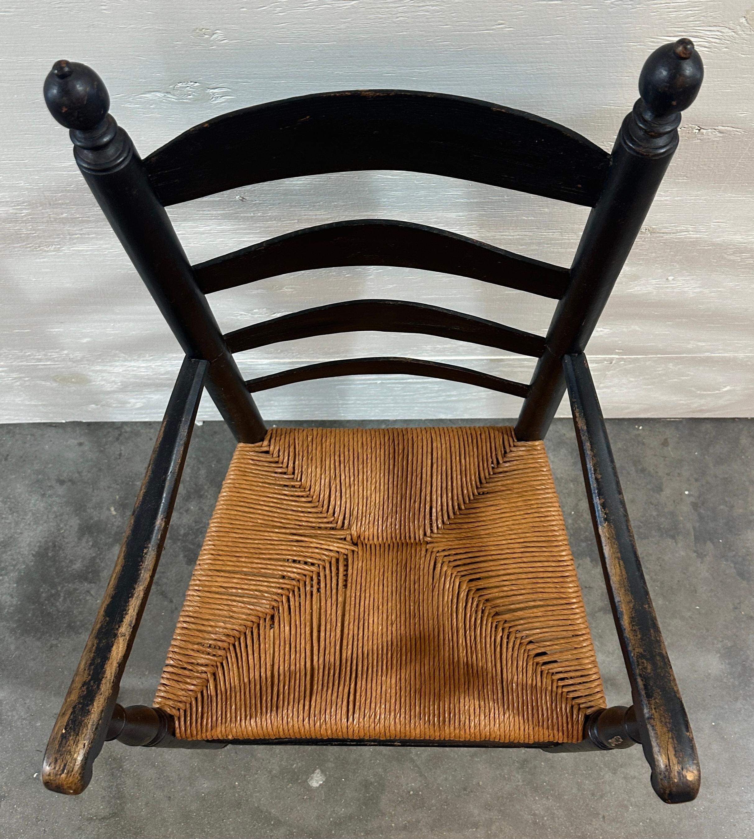 E. 19thc New England Ladder back Chairs In condizioni buone in vendita a Los Angeles, CA