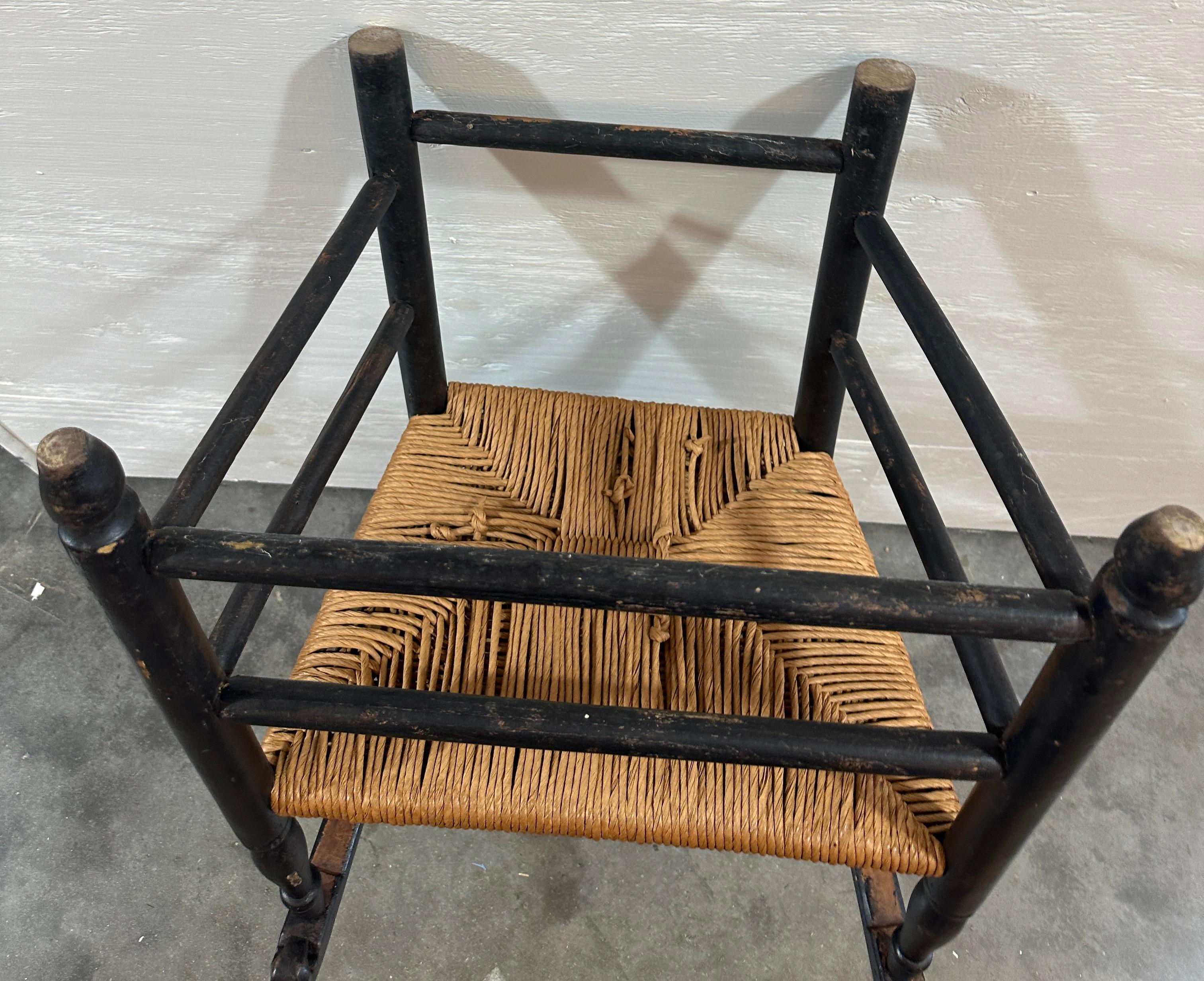 Legno E. 19thc New England Ladder back Chairs in vendita