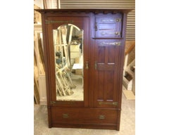 E A Taylor Attr Wylie & Lochhead Arts & Crafts Four-Piece Mahogany Bedroom Suite