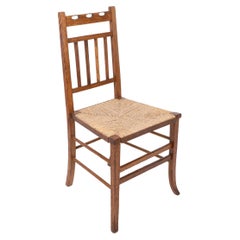 E A Taylor attribué à Wylie & Lochhead. Chaise d'appoint ou de chambre Arts & Crafts