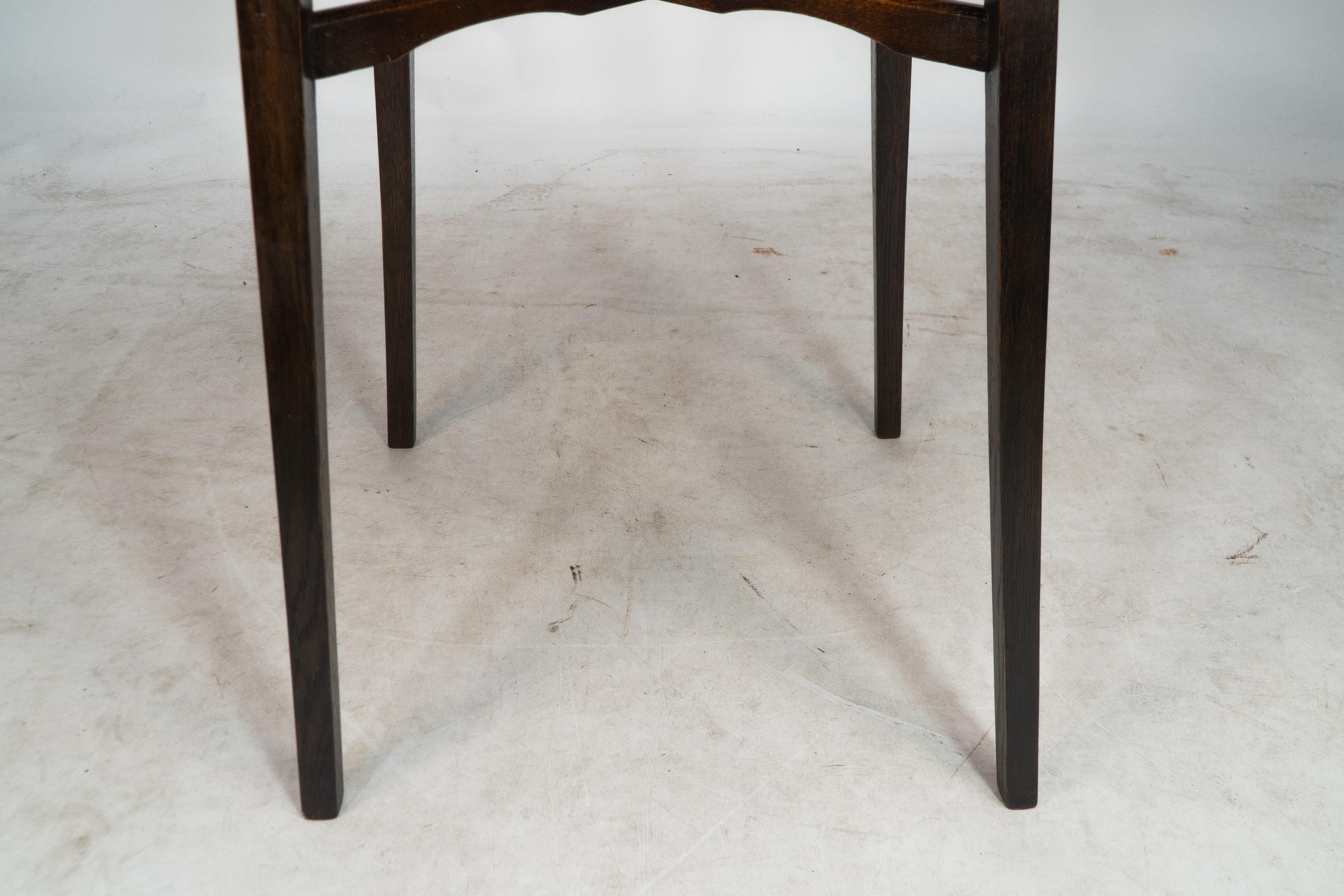 E A Taylor for Wylie and Lochhead. A Glasgow school circular oak side table For Sale 5