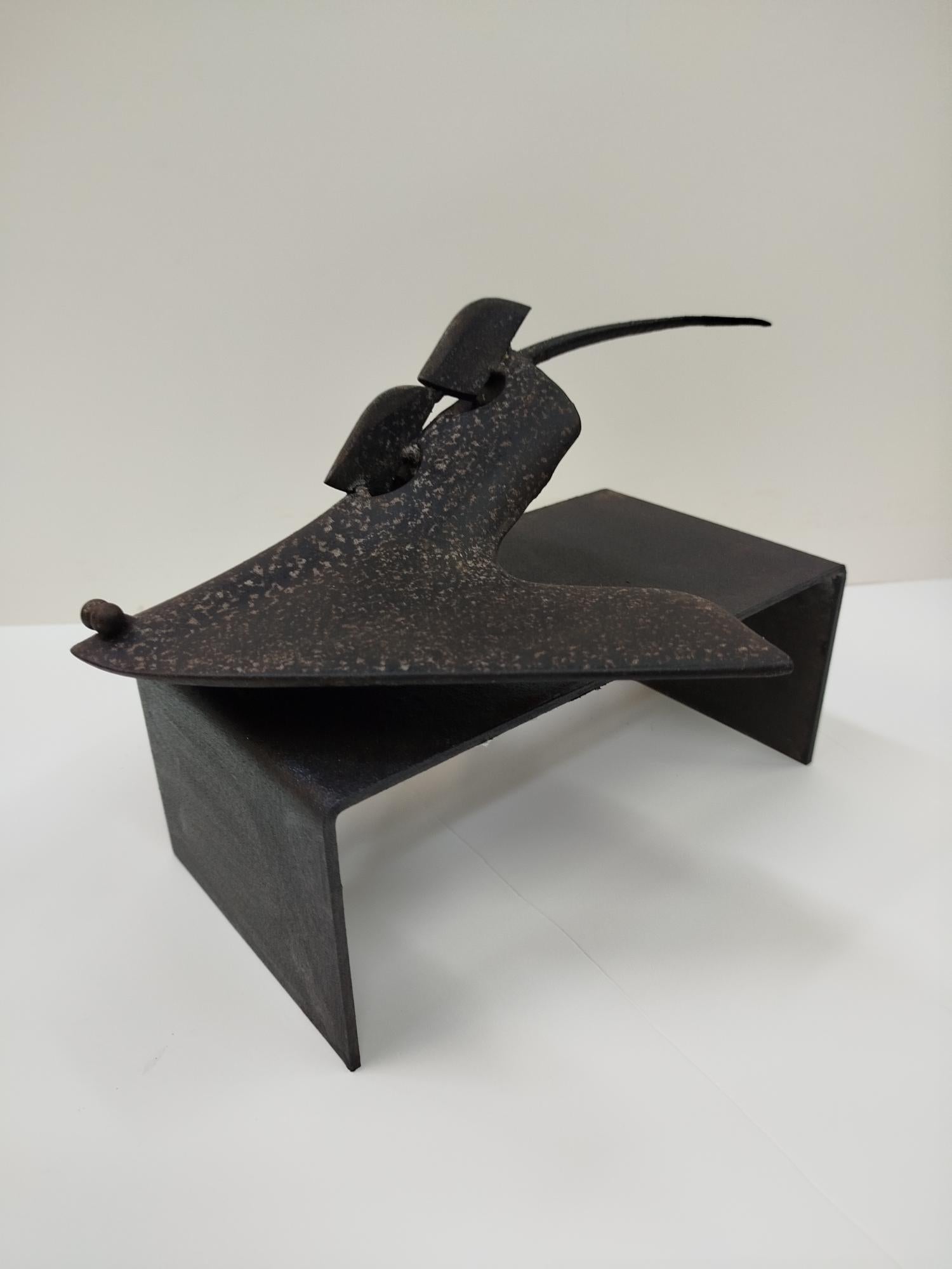 E. ALEMANY  MANTA-FISCH  Original  AM Contemporary Eisenskulptur  Tier im Angebot 7