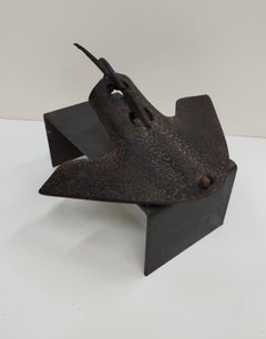 E. ALEMANIA  PESCE MANTA  Originale  Scultura contemporanea in ferro Unic  Animali