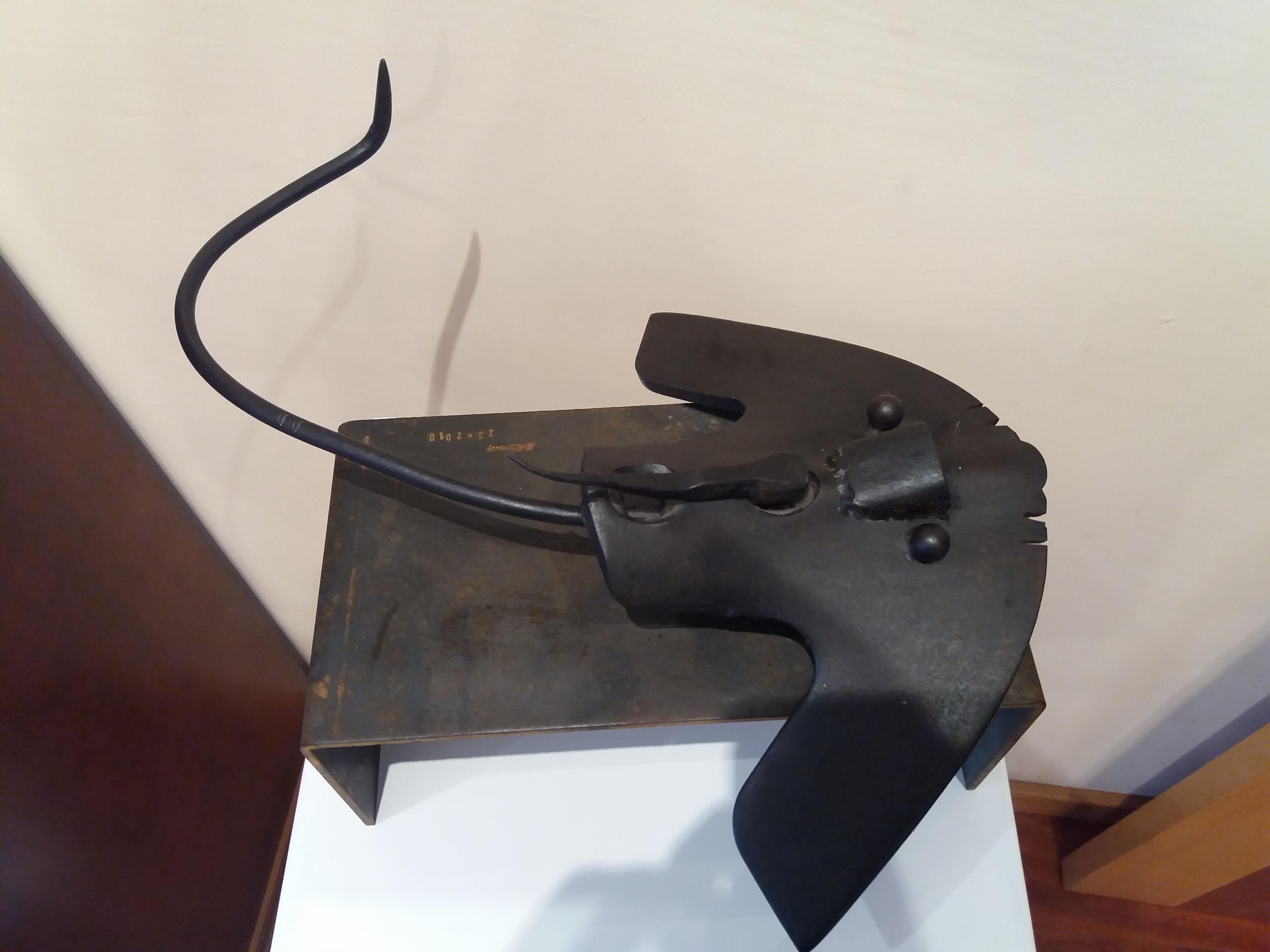 E. ALEMANY . MANTA FISH  Original  Unic contemporary iron sculpture  Animal 6