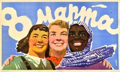 Original Vintage Soviet Poster International Women's Day March 8 Marta USSR Art