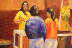 Colorful Contemporary Street Scene Impressionist Landscape Painting