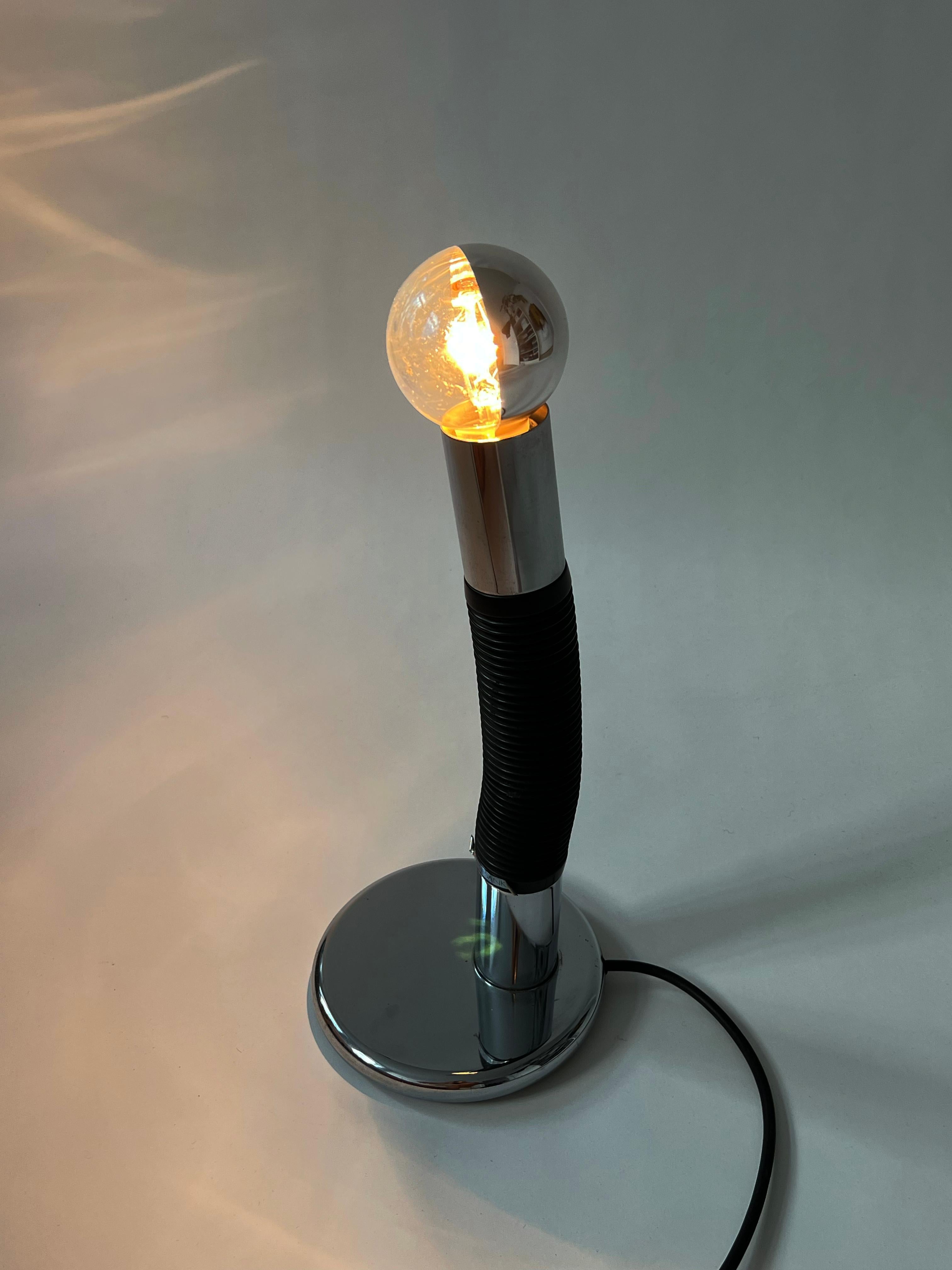 Chrome E. Bellini Elbow Table Lamp for Targetti Sankey