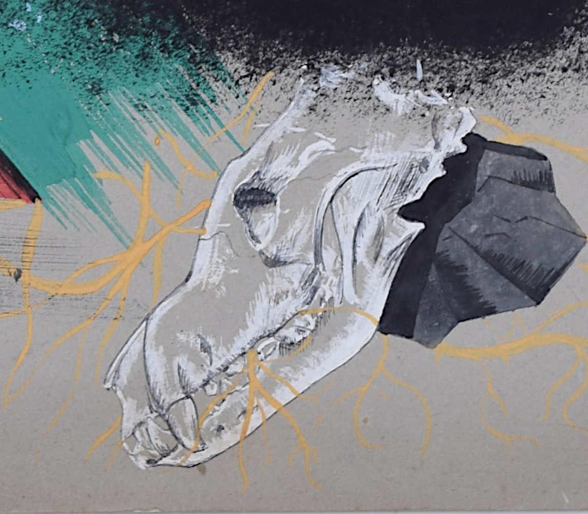 Natura, gouache de E. Brain en venta 5