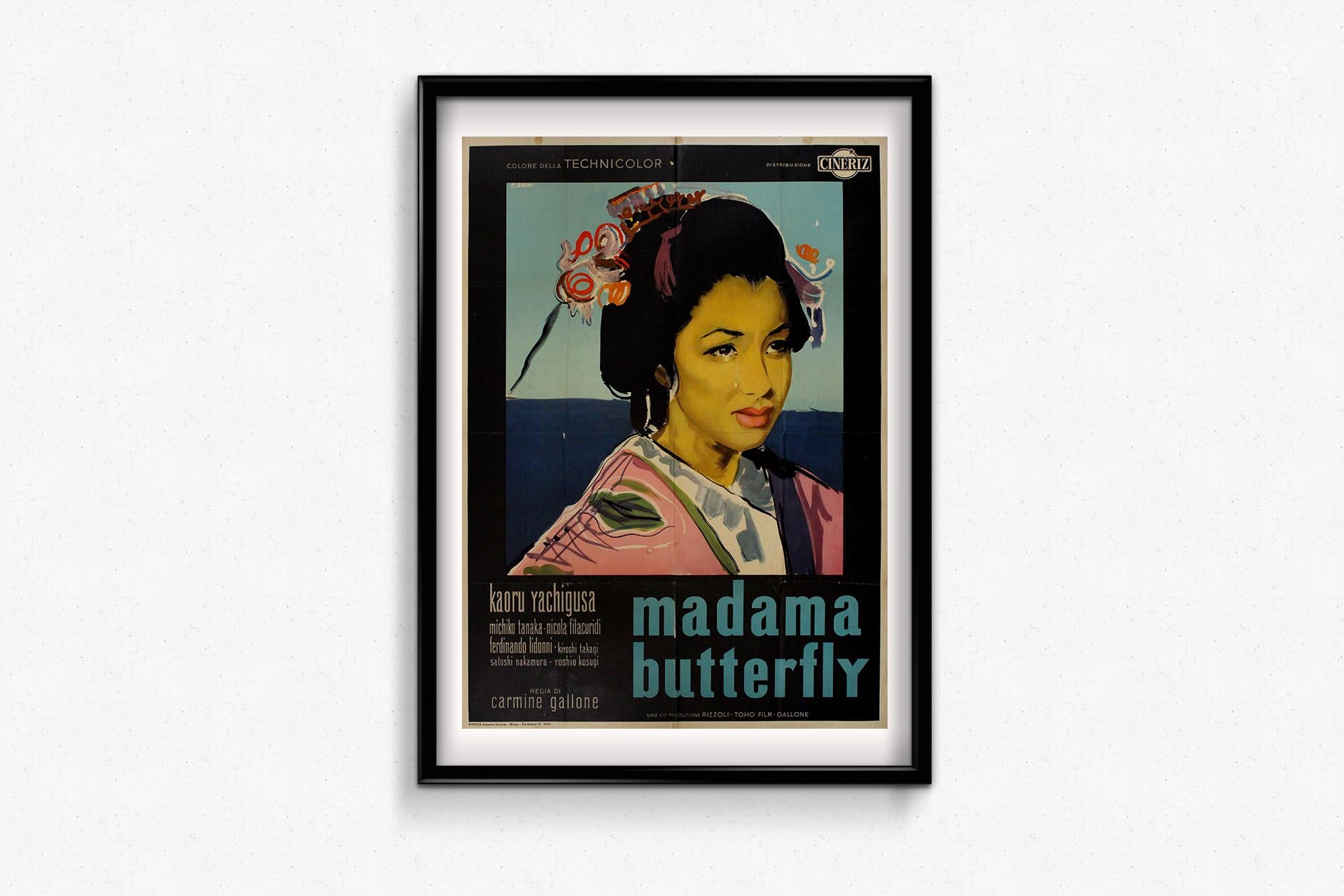 1956 Italian film poster by E. Brini - Madama butterfly - Giacomo Puccini’s For Sale 3