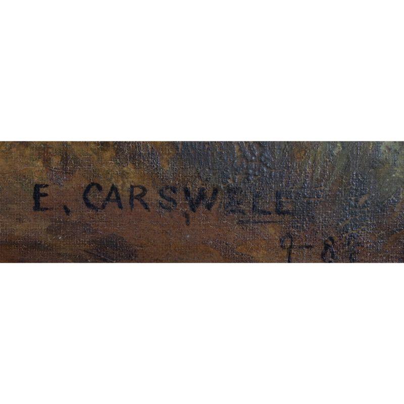 E. Carswell - Mid 19th Century Oil, Farmstead 4