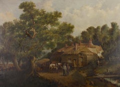 E. Carswell - Mid 19th Century Oil, Farmstead