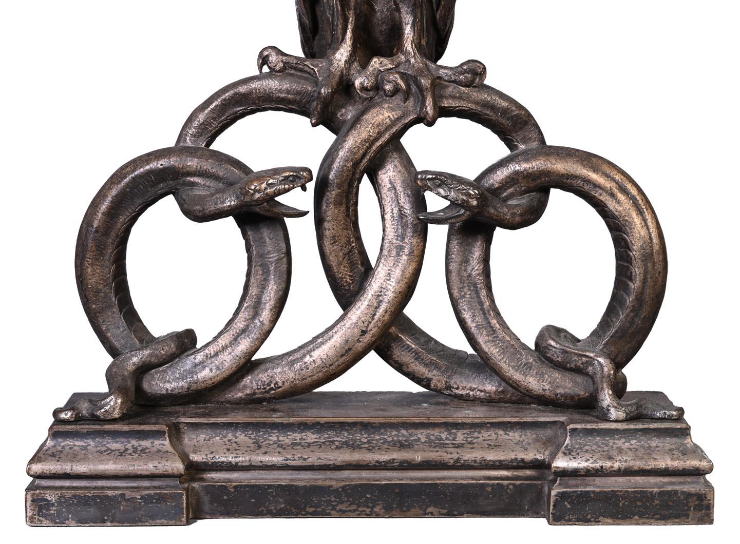 E. CLAVIER, Andirons with Owls, 1867 World's Fair In Good Condition For Sale In SAINT-OUEN-SUR-SEINE, FR