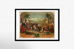 CIRCA 1900 Originalplakat "Union du Tonkin à la France" entworfen von E. Conrad