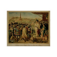 Affiche originale de 1889 par E. Conrad - exposition universelle de Paris France