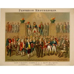 Original poster Panthéon Républicain Les grands hommes de la République