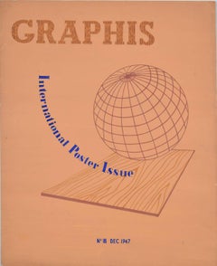 Graphis International Poster December 1947, magazine cover design by E. Davis