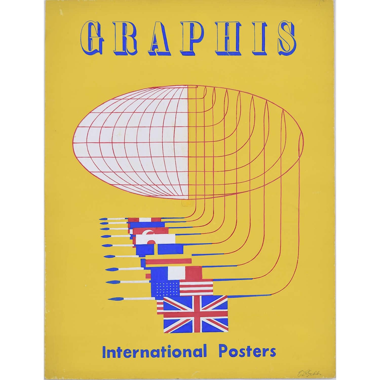 E Davis Figurative Painting – Graphis International Poster, Zeitschriftencoverdesign von W. C. Gibbs