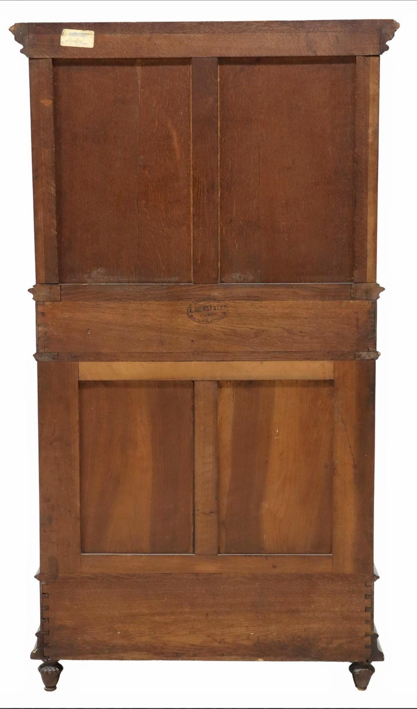 E. Dienst & Fils Paris French Renaissance Revival Antique Credence Cupboard im Angebot 3