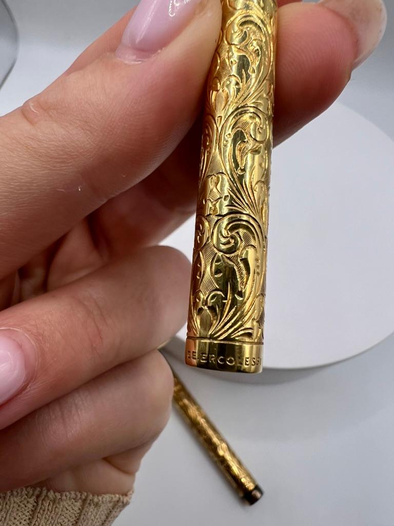 E E ERCOLESSI  Penna in oro 18 carati in vendita 4