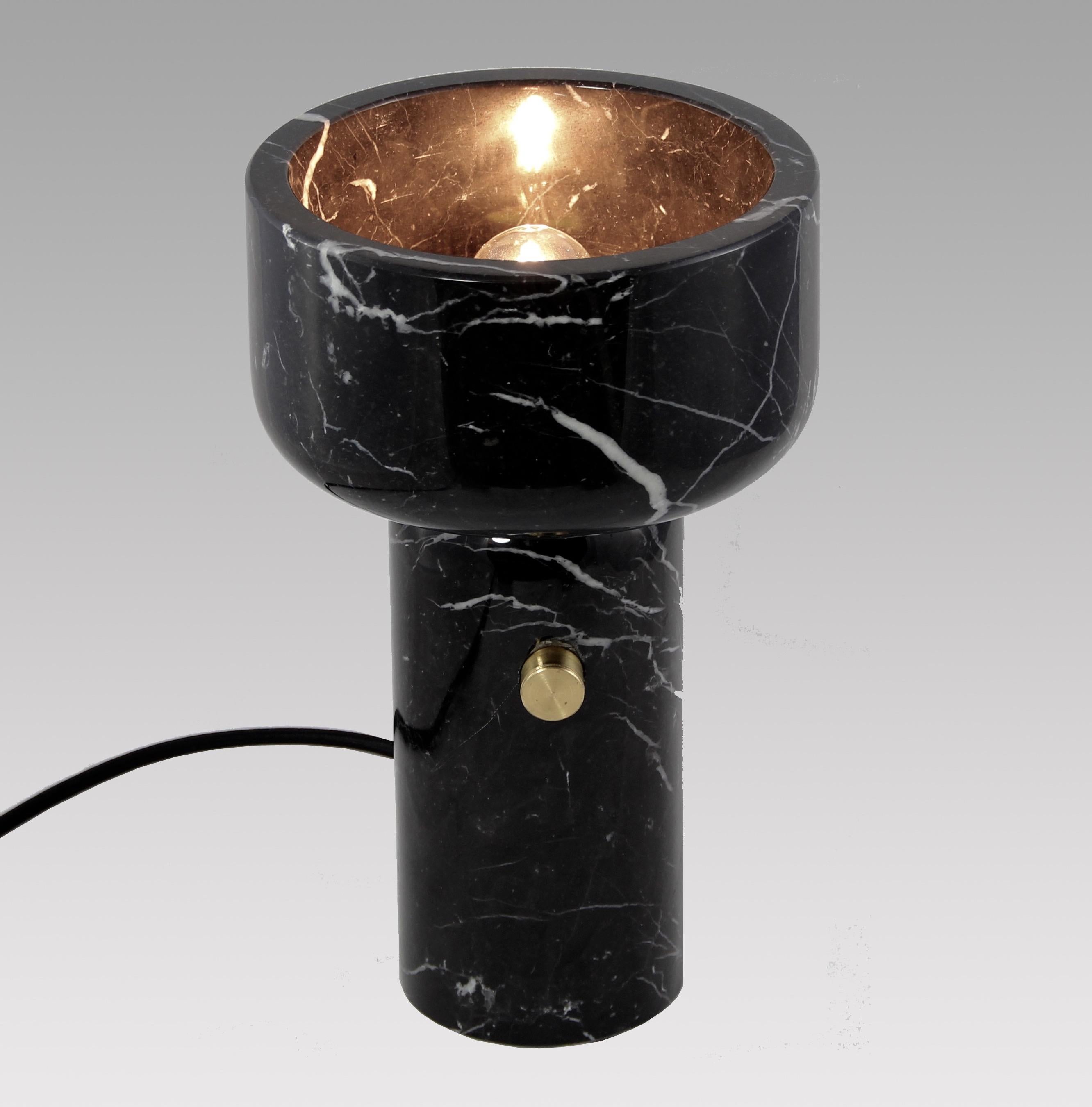 Cosulich Interiors in collaboration with Matlight: bespoke handcrafted sculpture grand cup table lamp, part of the Italian modern collection called Andromeda, designed by Ekaterina Elizarova for Matlight Milano. The bold daring design using two
