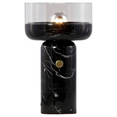 E. Elizarova for Matlight Studio Italian Black Marble and Glass Cup Table Lamp
